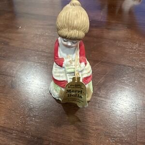 Vintage Merri-Bells‎ Christmas Bell Jasco 1978 Girl Writing Her Christmas List
